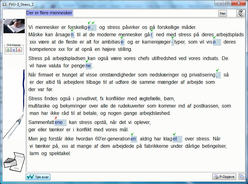 rette programmet rettet med hr